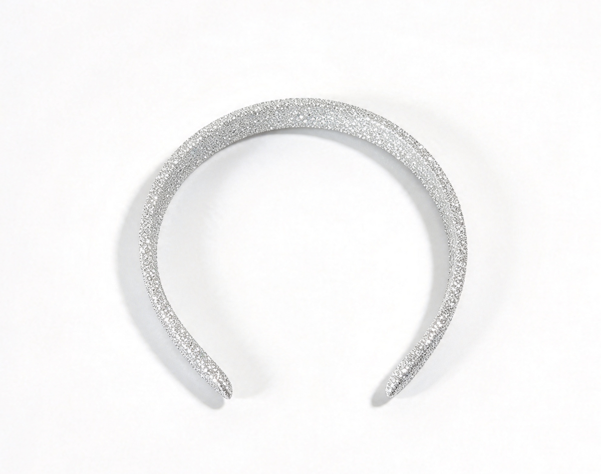 Silver Glitter Headband FOR 18'' DOLL Star Snow Outfit