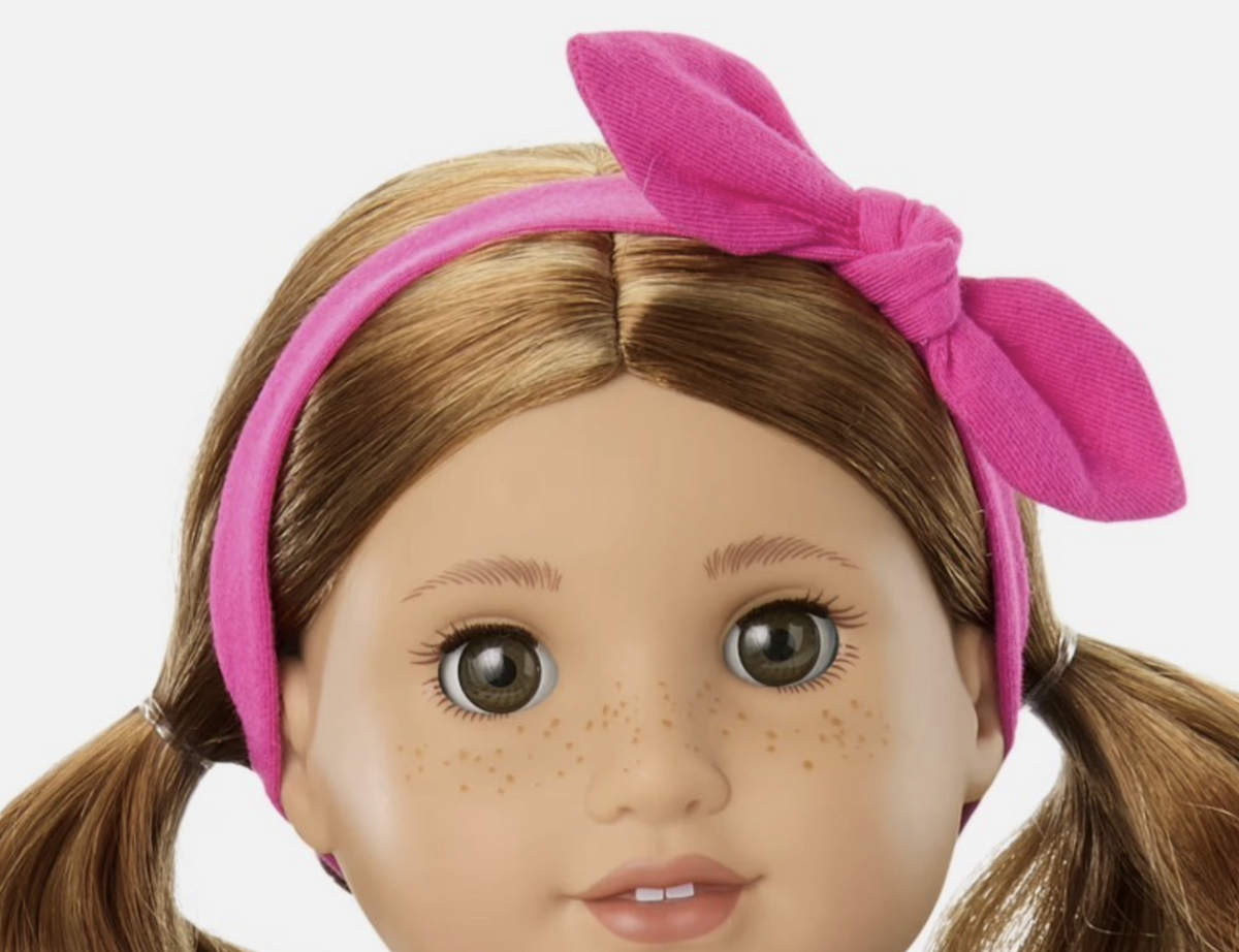 Pink Bow Headband FOR 18'' DOLL Lila Horseback Riding Outfit