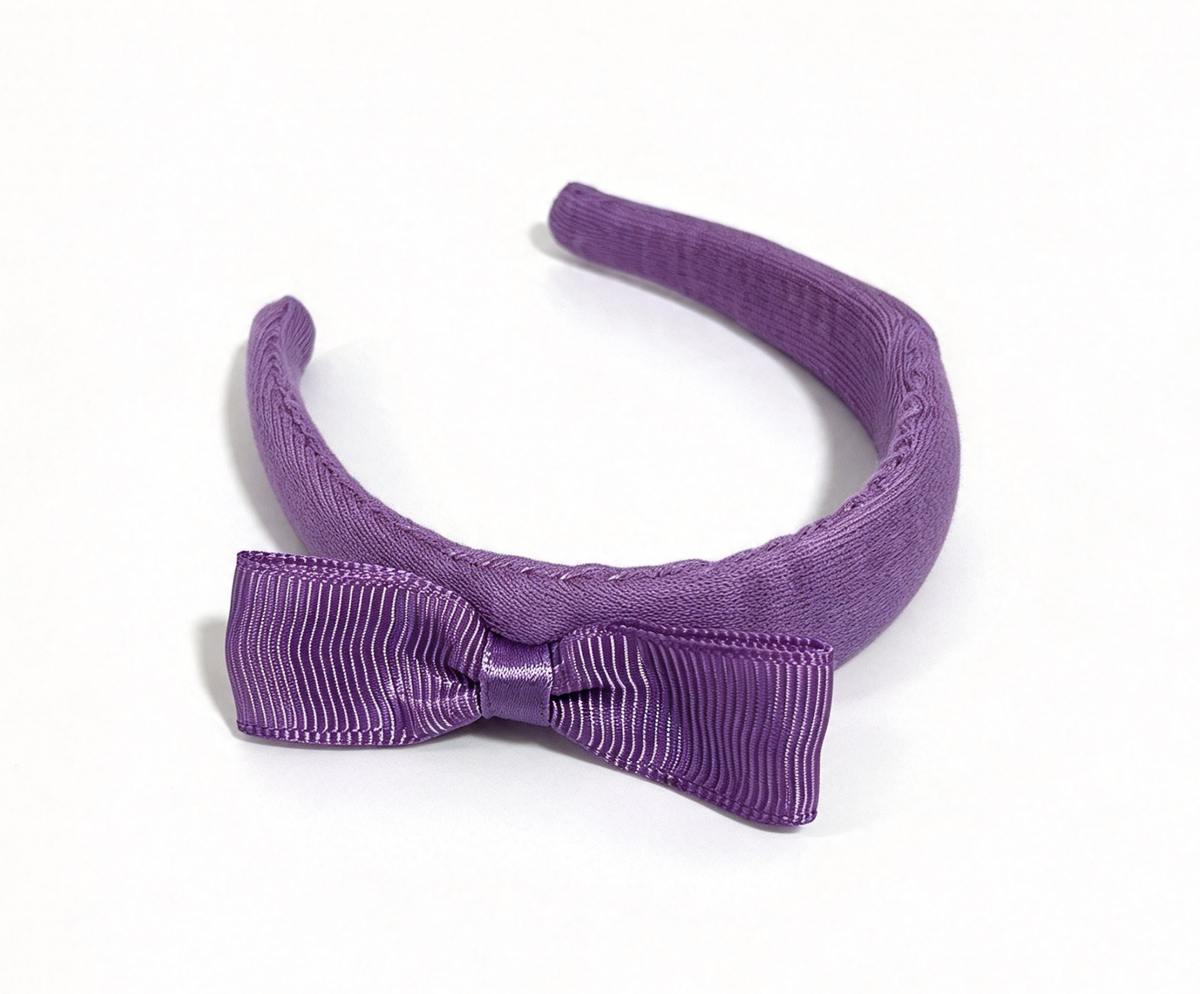 Purple Bow Headband FOR 18'' DOLL Party Outfit