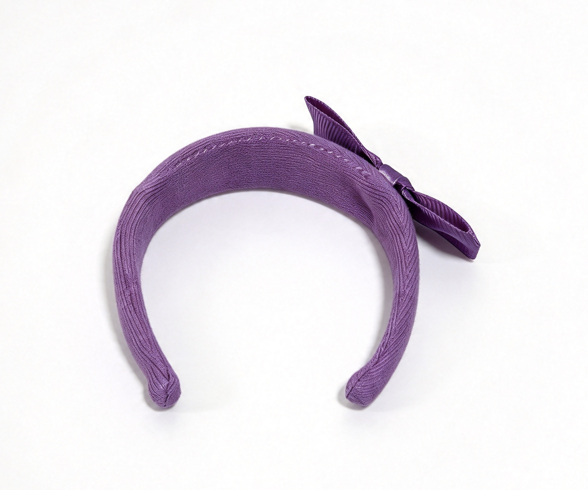 Purple Bow Headband FOR 18'' DOLL Party Outfit