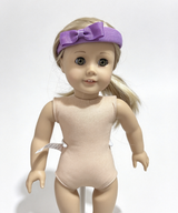 Purple Bow Headband FOR 18'' DOLL Party Outfit