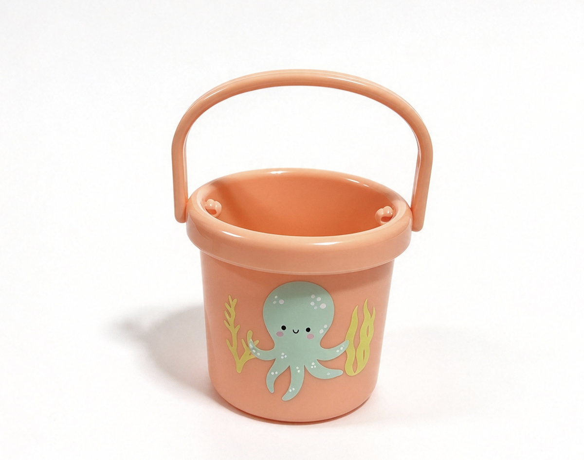 Beach Pail For 14.5'' Doll Seashell Salon Set