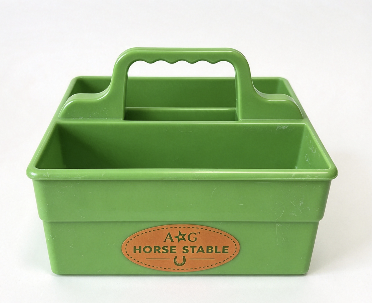 Green Tote Caddy For 18'' Doll Horse Stable Accessories