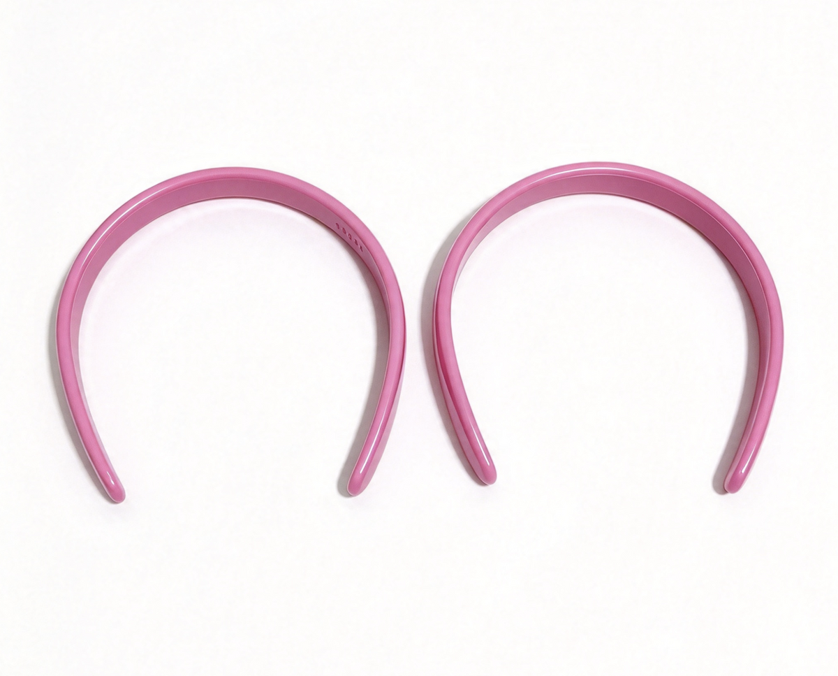 2Pcs Thin Pink Plastic Headband For 18'' Doll