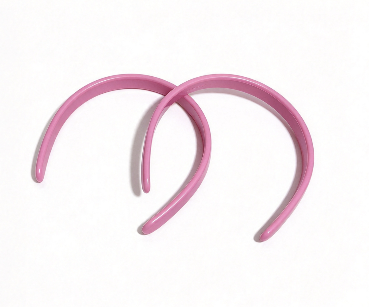 2Pcs Thin Pink Plastic Headband For 18'' Doll