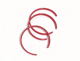 3Pcs Thin Red Plastic Headband For 18'' Doll