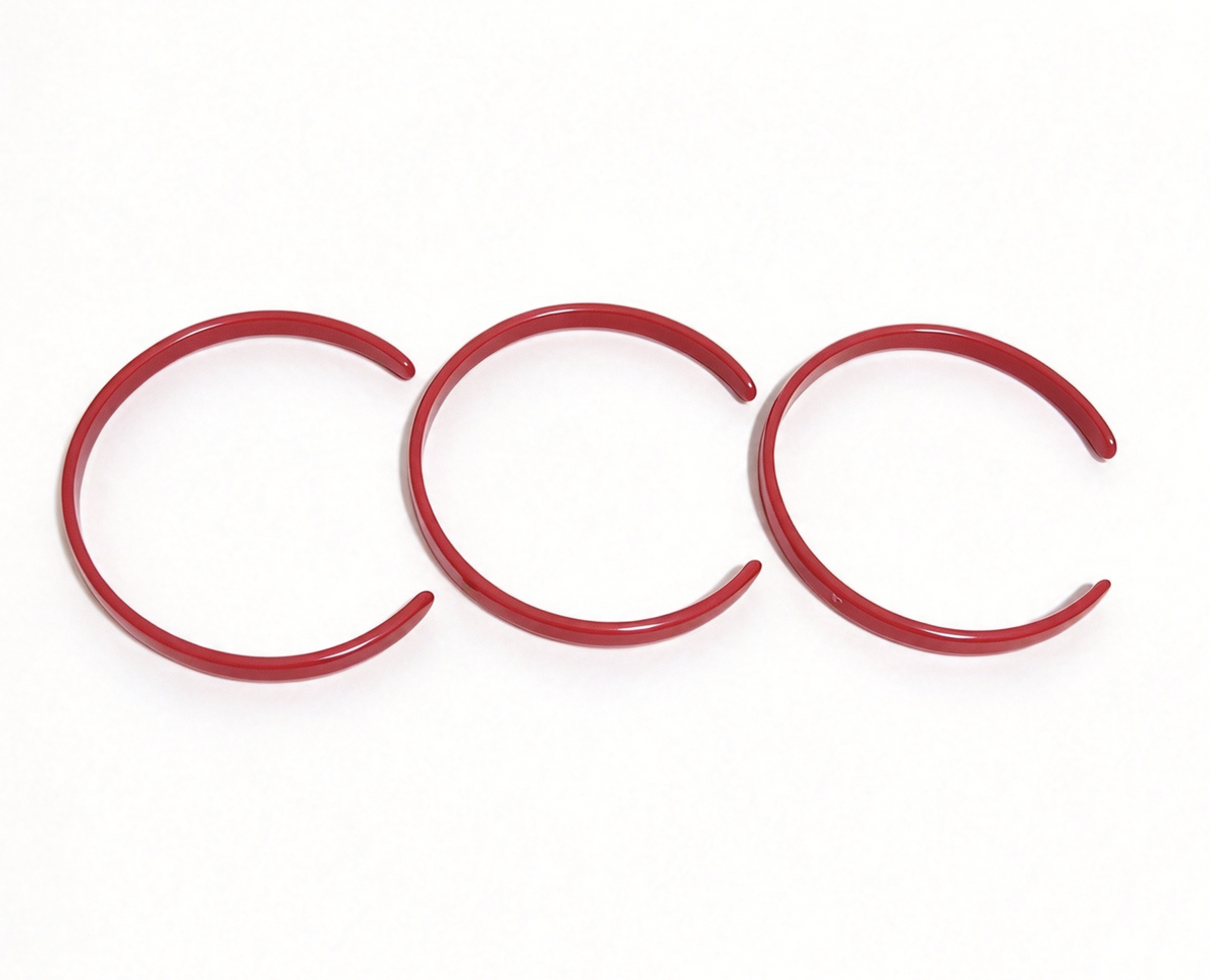 3Pcs Thin Red Plastic Headband For 18'' Doll