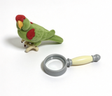 Parrot & Magnifying glass for 18'' doll Cecil Parrot Game Set