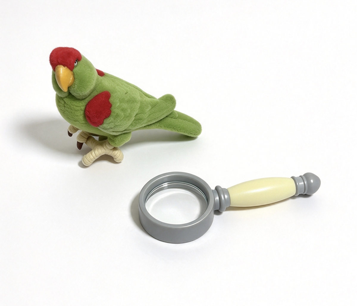 Parrot & Magnifying glass for 18'' doll Cecil Parrot Game Set