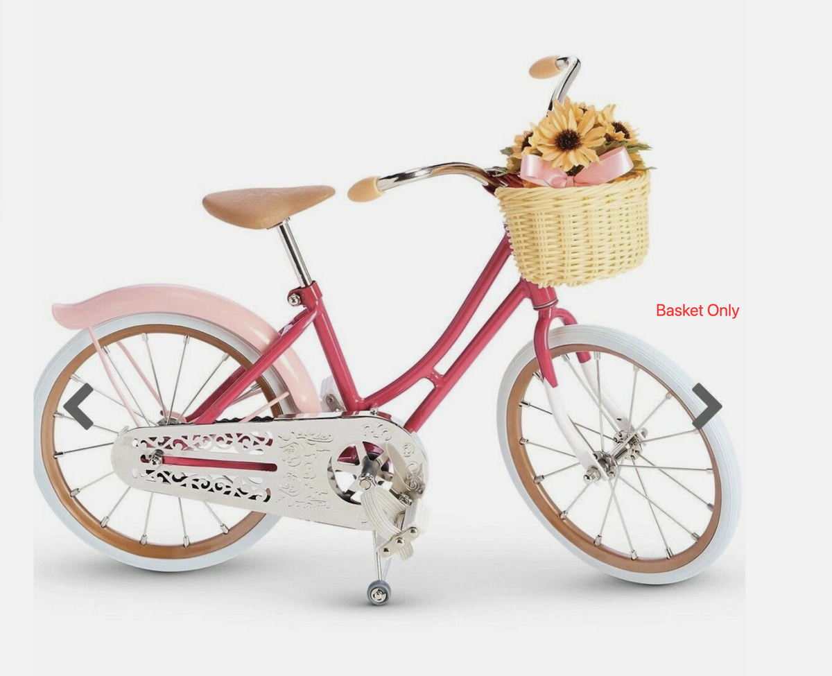 Woven Basket For 18'' Doll Samantha Bicycle Bike Accessory
