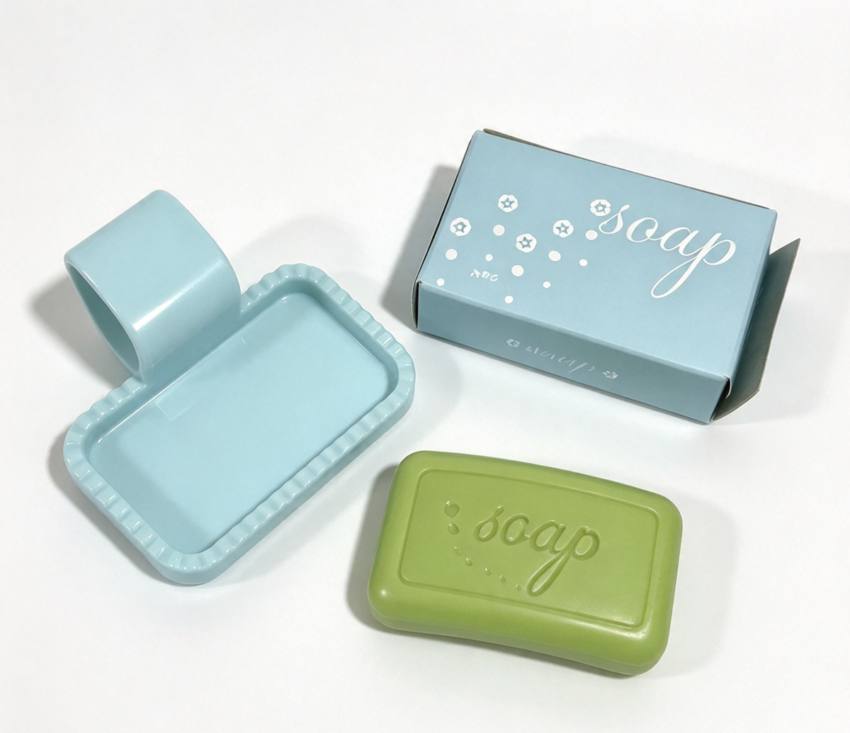 Bar Of Soap & Dish For 18'' Doll Bubble Bathtub Bathroom