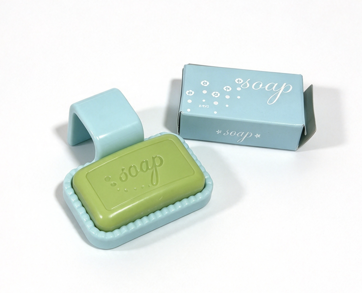 Bar Of Soap & Dish For 18'' Doll Bubble Bathtub Bathroom