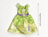 Green Yellow Floral Princess Dress FOR 14'' DOLL