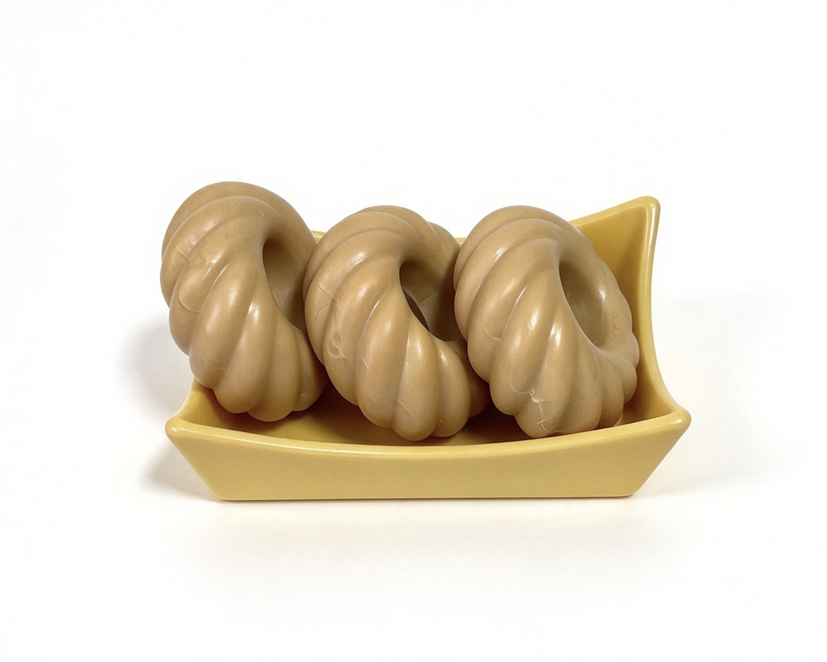 Our Generation Twisted Donut Food Set With Yellow Tray For 18'' Doll