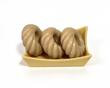 Our Generation Twisted Donut Food Set With Yellow Tray For 18'' Doll