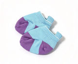 Light Blue And Purple Color Block Socks FOR 18'' DOLL