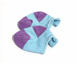 Light Blue And Purple Color Block Socks FOR 18'' DOLL