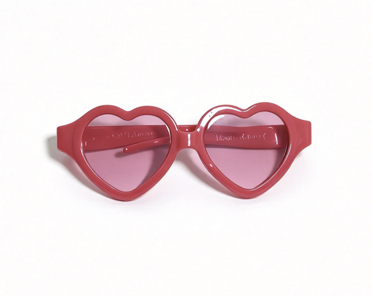 Red Heart-Shaped Sunglasses FOR 18'' Doll Pink Hearts Hoodie Dress Outfit