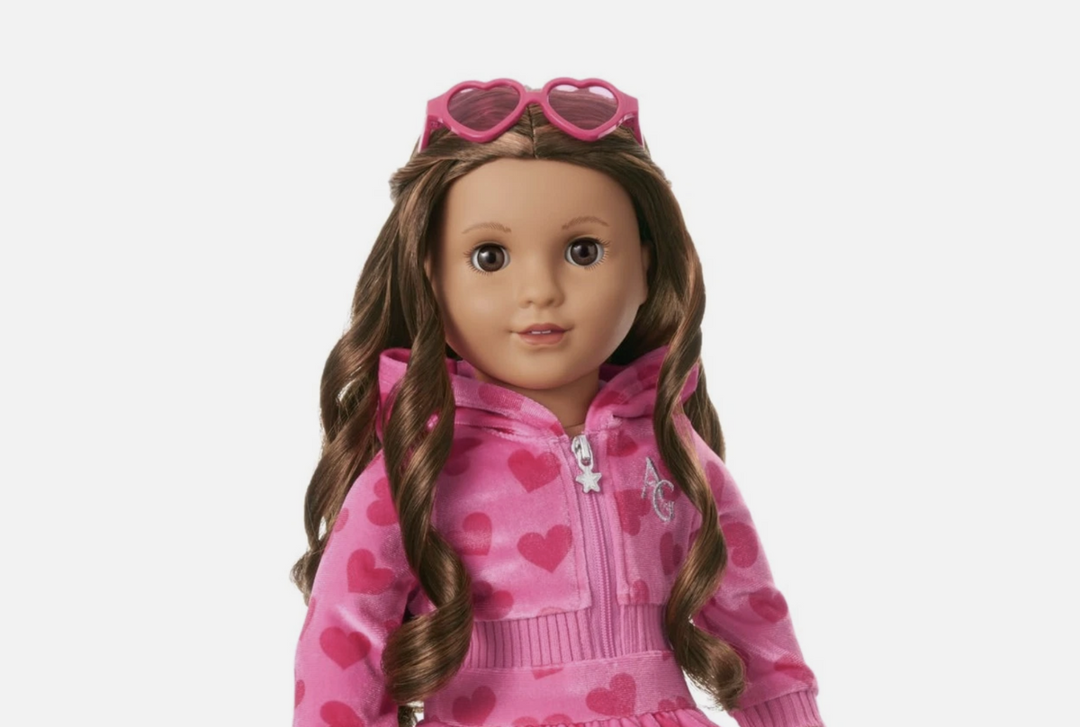 Red Heart-Shaped Sunglasses FOR 18'' Doll Pink Hearts Hoodie Dress Outfit
