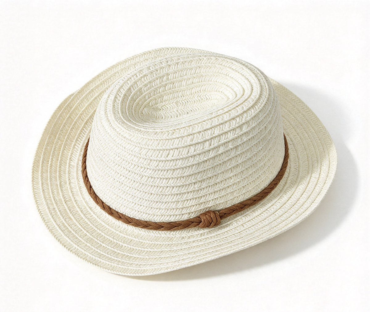Brown Braid Cowboy Straw Hat FOR 18'' Doll Accessory