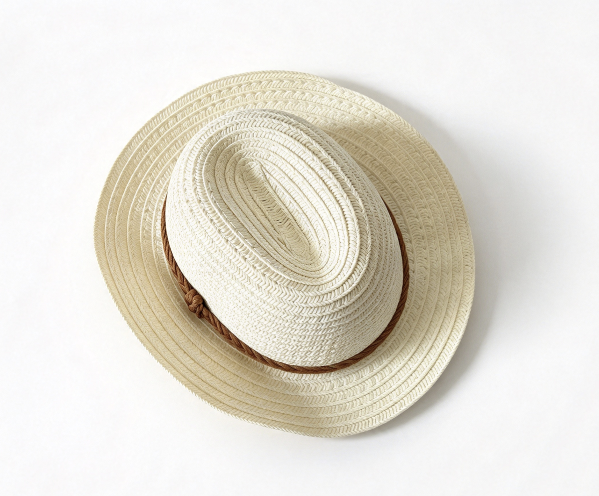 Brown Braid Cowboy Straw Hat FOR 18'' Doll Accessory