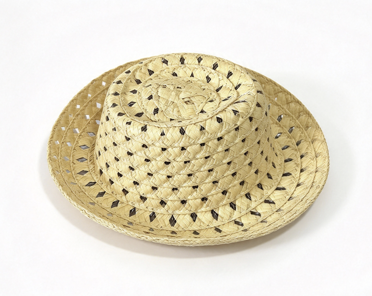 Hollow Diamond Weave Straw Hat FOR 18'' Doll Accessory
