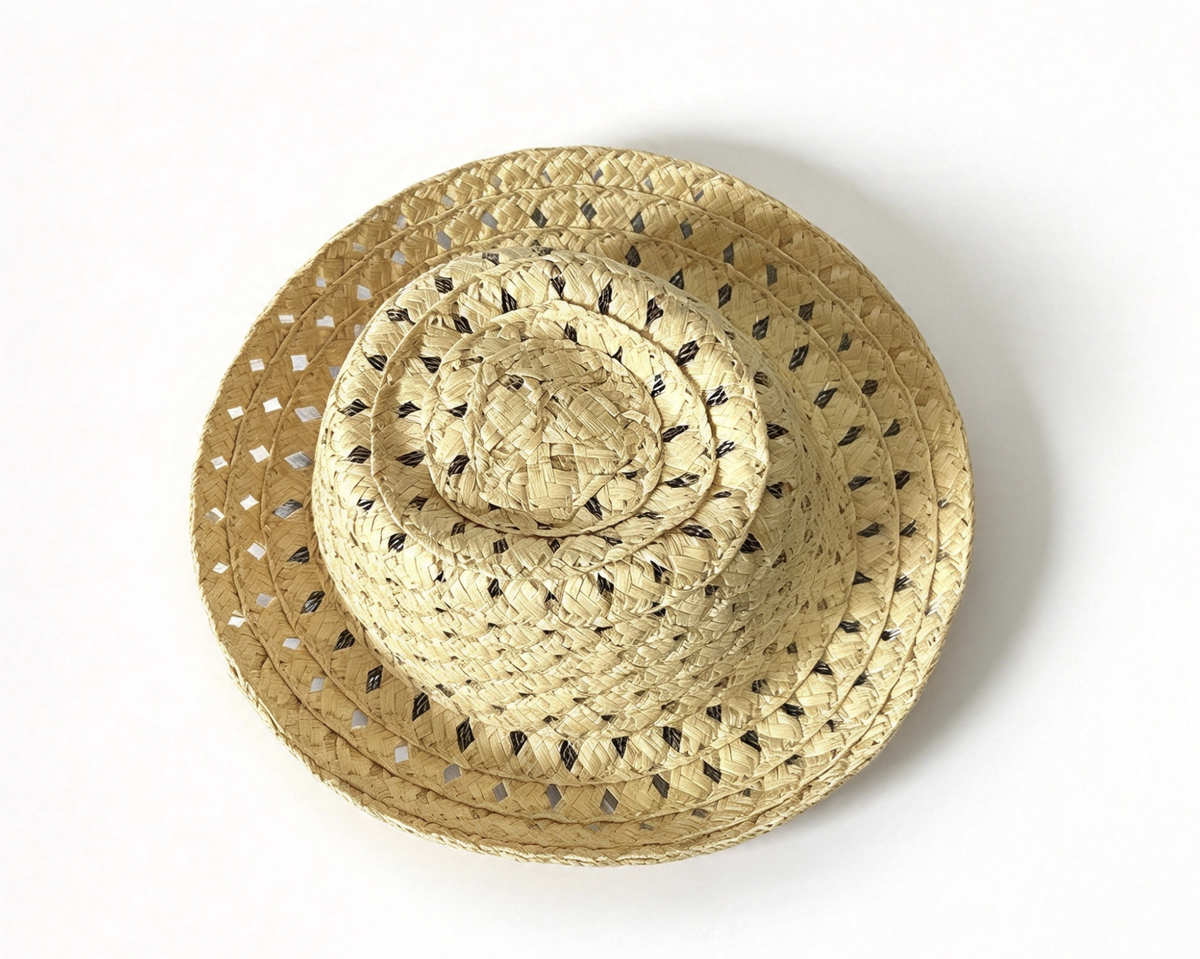 Hollow Diamond Weave Straw Hat FOR 18'' Doll Accessory