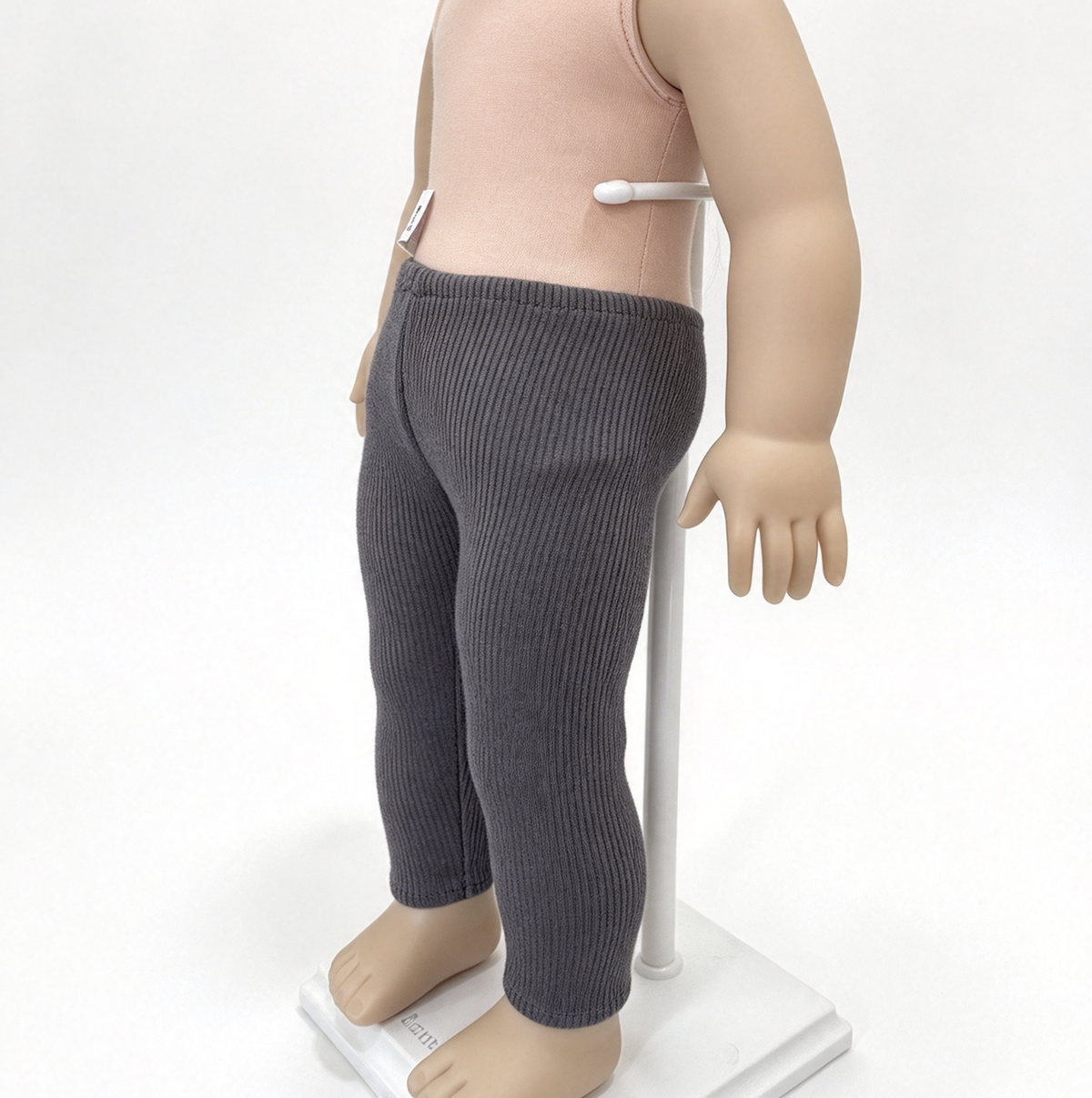 Dark Gray Ribbed Leggings FOR 18'' DOLL
