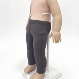 Dark Gray Ribbed Leggings FOR 18'' DOLL