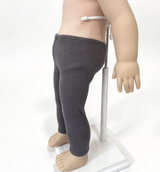 Dark Gray Ribbed Leggings FOR 18'' DOLL