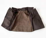 Dark Brown Double Breasted Stand Collar Wool Coat FOR 18'' DOLL