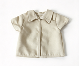Light Beige Collared Short Sleeve Shirt FOR 18'' DOLL