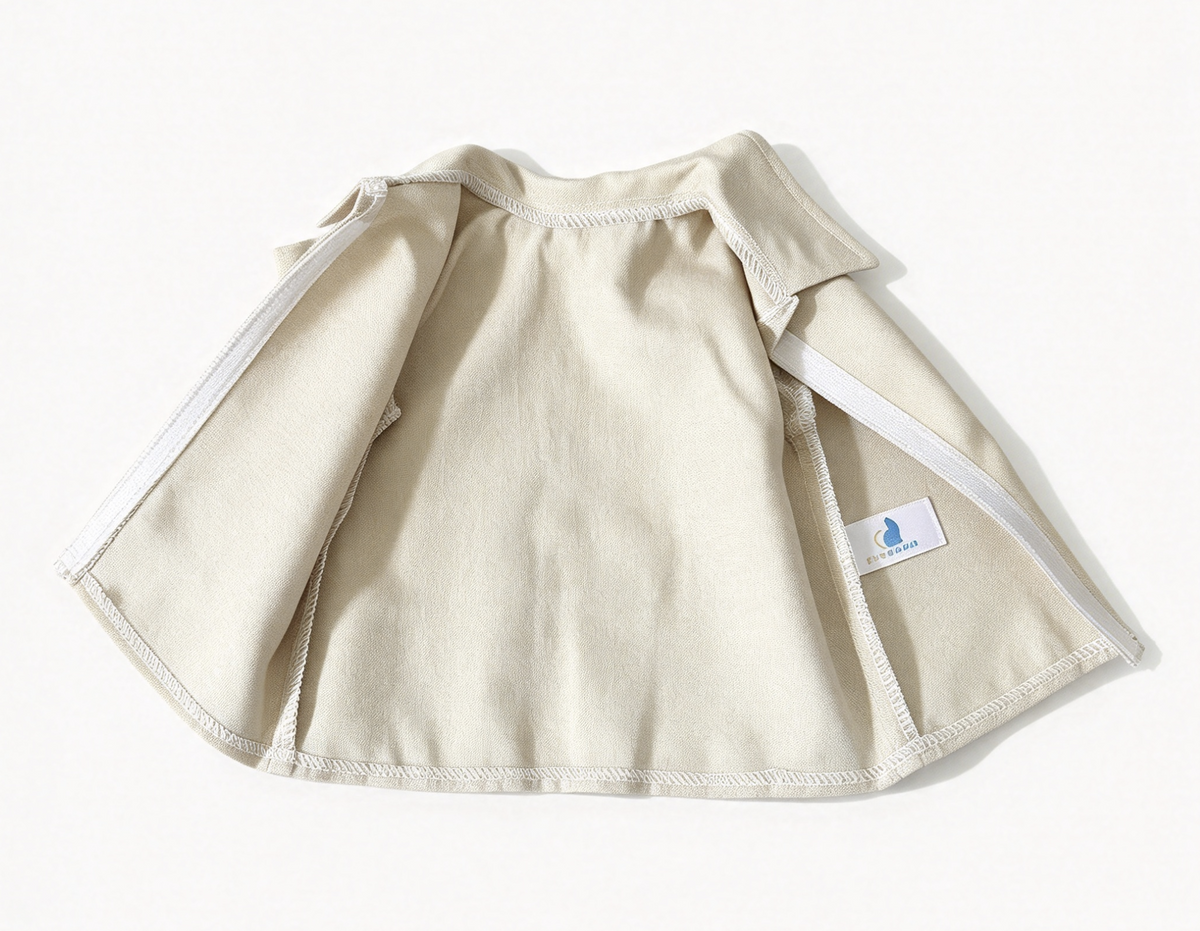 Light Beige Collared Short Sleeve Shirt FOR 18'' DOLL