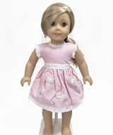Pink Butterfly Embroidery Lace Dress FOR 18'' DOLL