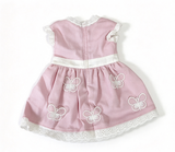 Pink Butterfly Embroidery Lace Dress FOR 18'' DOLL
