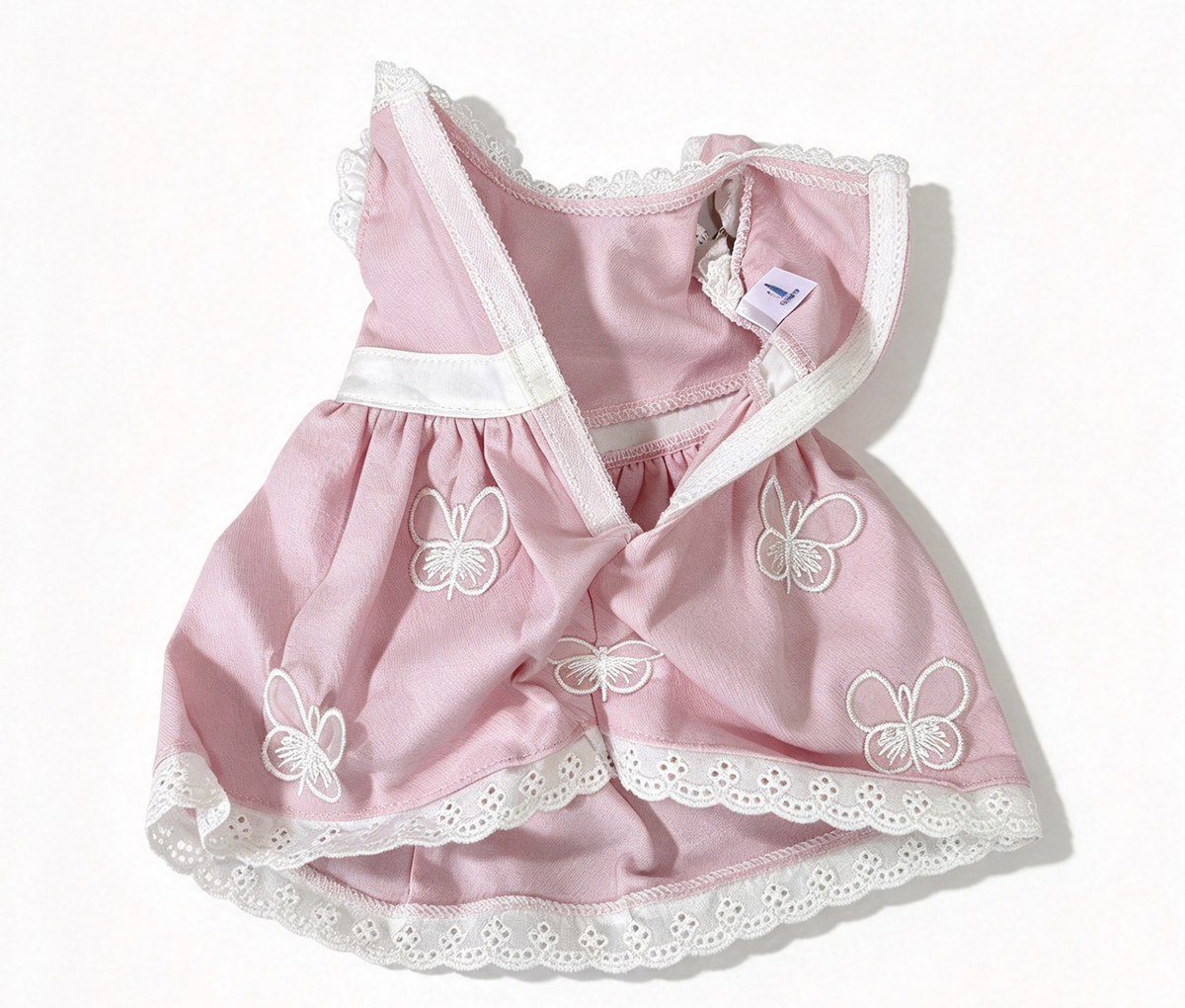 Pink Butterfly Embroidery Lace Dress FOR 18'' DOLL