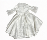 White Dot Tulle High Low Evening Gown FOR 18'' DOLL Dress
