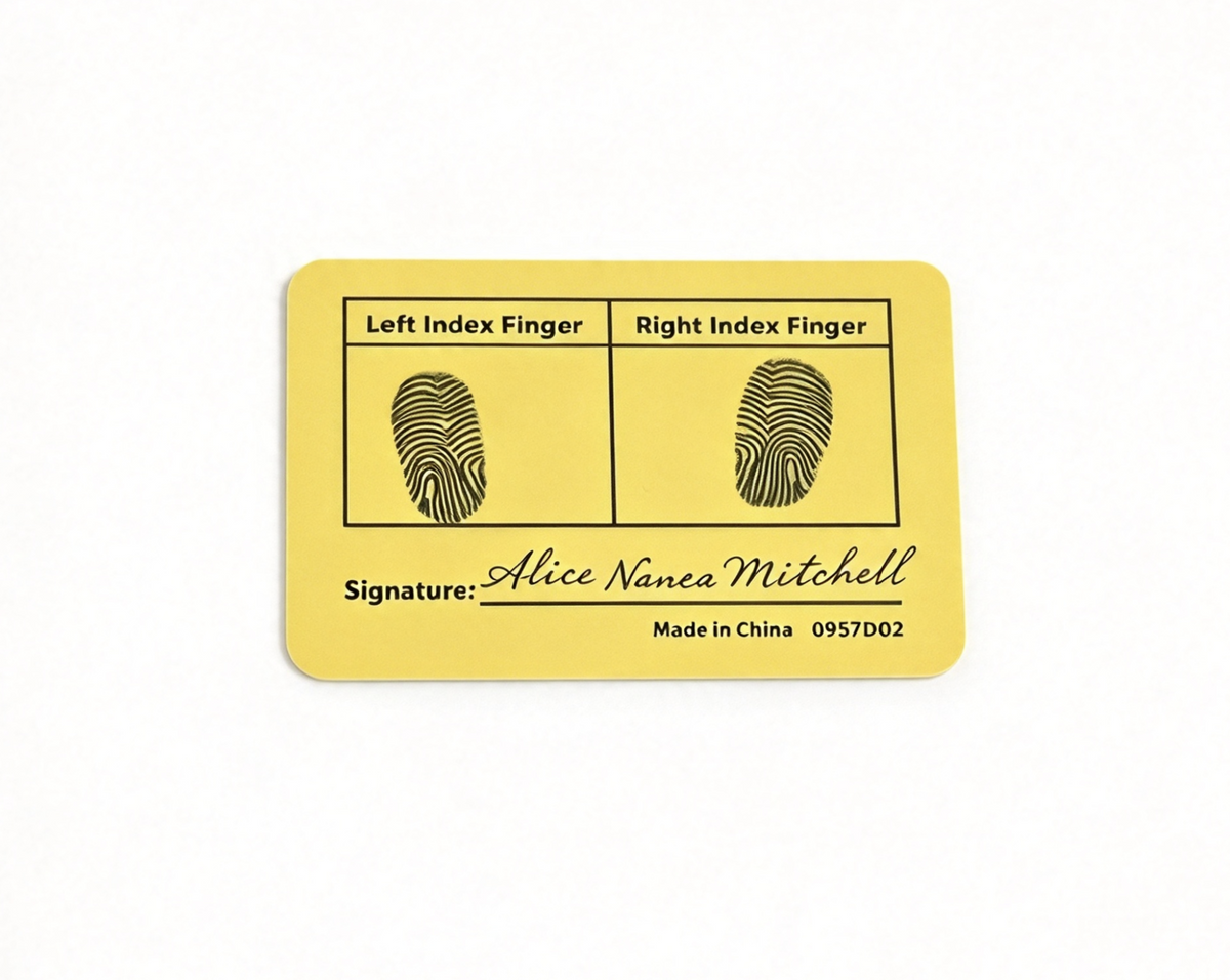 ID card for 18'' Doll Nanea Meet Accessories
