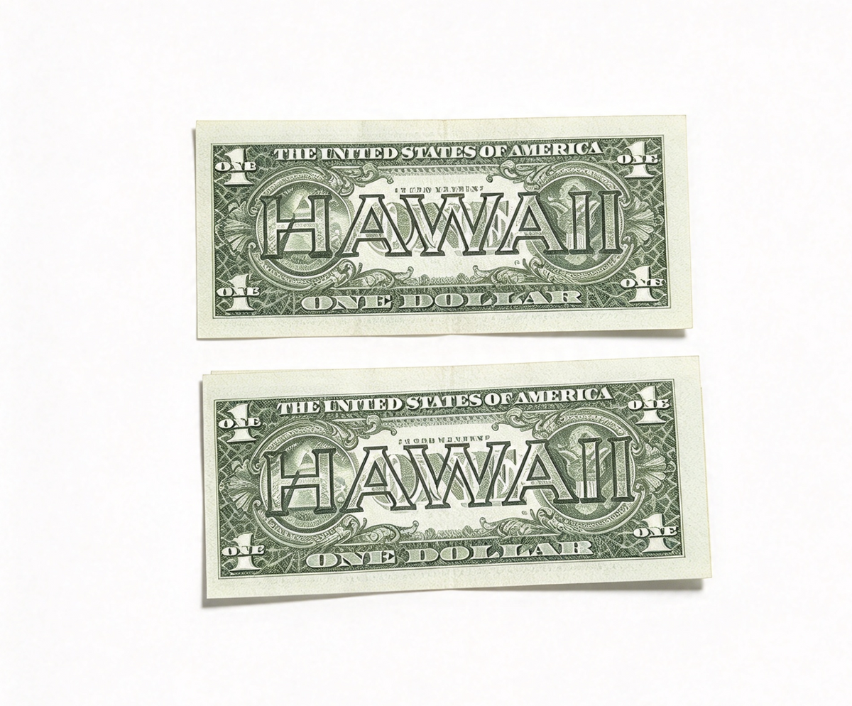 2 Pretend Dollar Bills FOR 18'' DOLL for 18'' Doll Nanea Meet Accessories