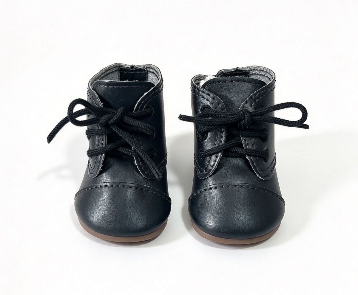 Navy Lace-Up Ankle Boots FOR 18'' DOLL Shoes