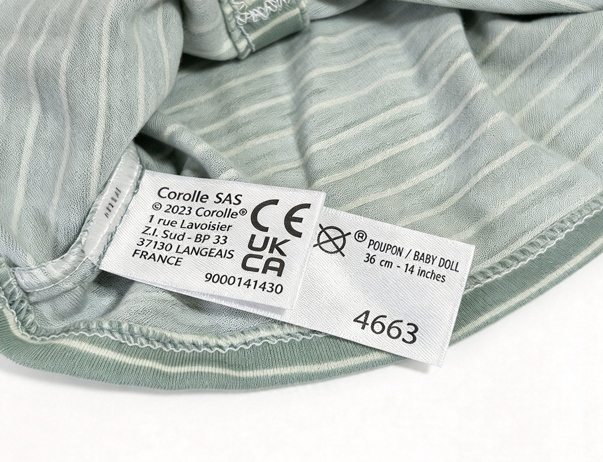 Green White Stripe Sailboat Print Long Sleeve Top FOR 14'' DOLL