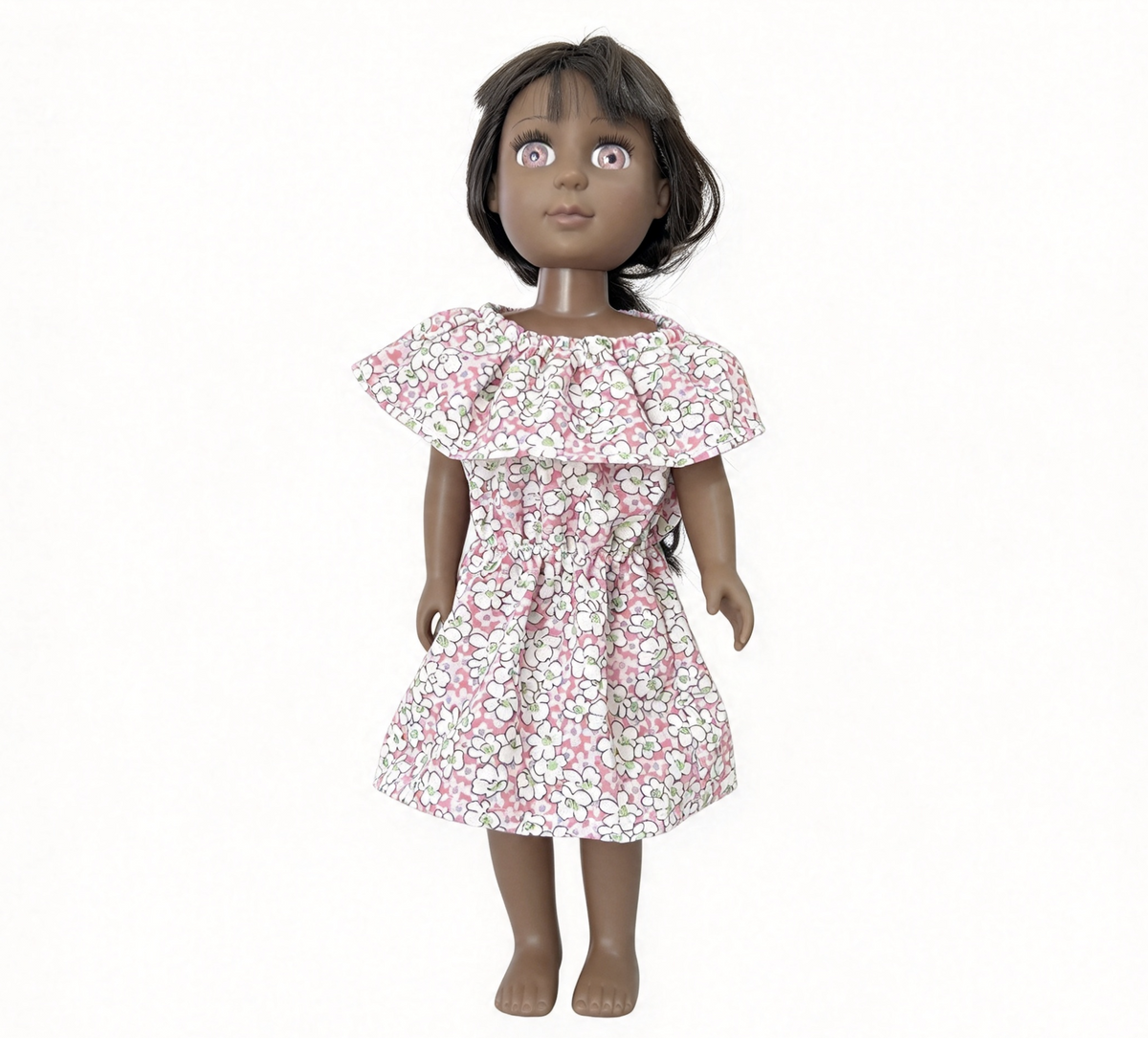 Floral Ruffle Dress Fits 14'' Doll Doll Clothes Outfit