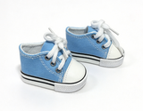 Light Blue Lace Up Canvas Sneakers FOR 18'' DOLL Shoes