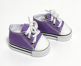 Purple Lace Up Canvas Sneakers FOR 18'' DOLL