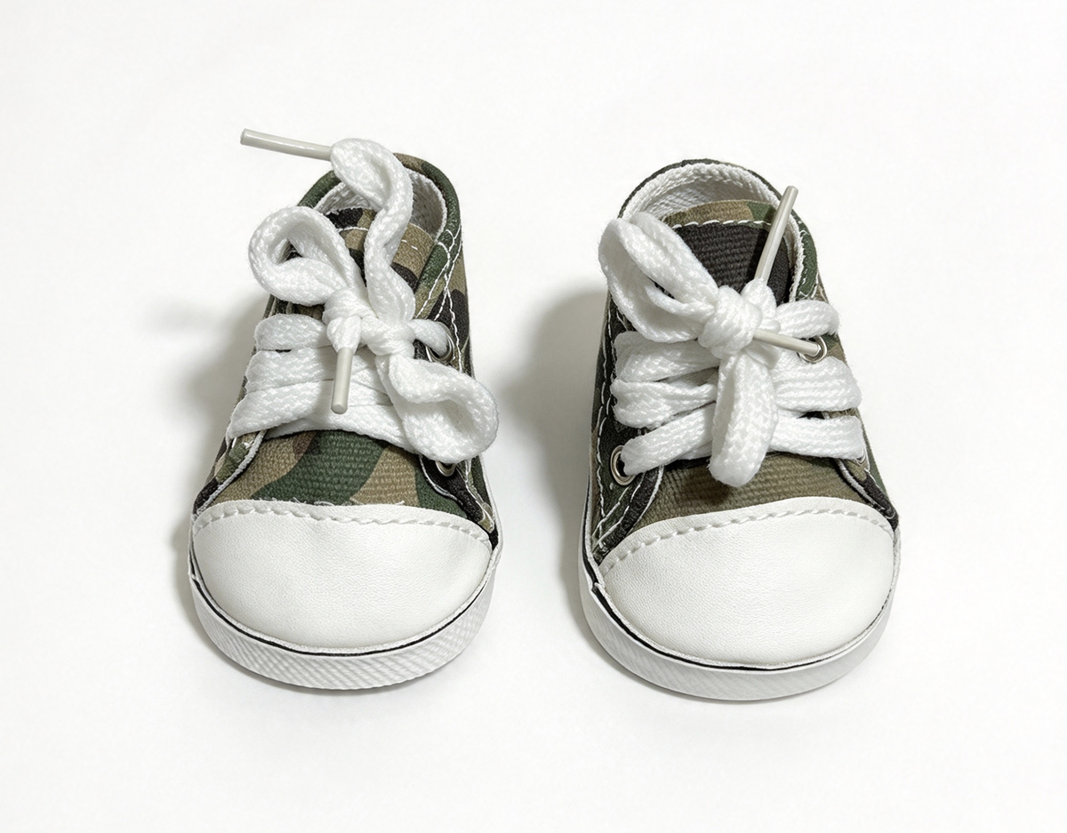 Camouflage Canvas Sneakers FOR 18'' DOLL Shoes