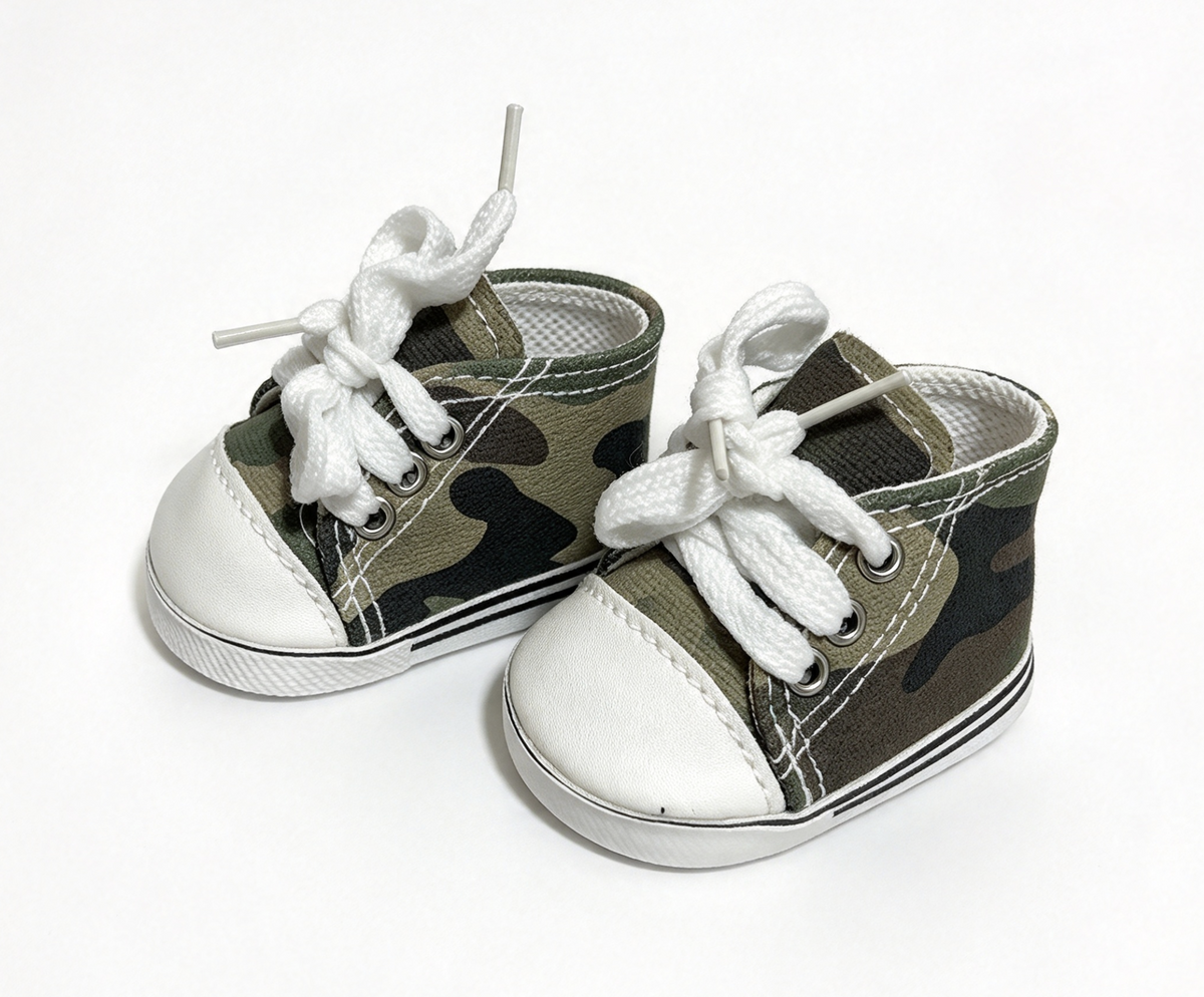 Camouflage Canvas Sneakers FOR 18'' DOLL Shoes