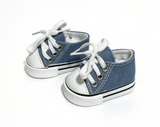Denim Blue Canvas Sneakers FOR 18'' DOLL Shoes