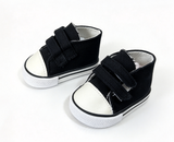Black High Top Velcro Sneakers FOR 18'' DOLL Shoes