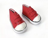 Red High Top Velcro Sneakers FOR 18'' DOLL Shoes