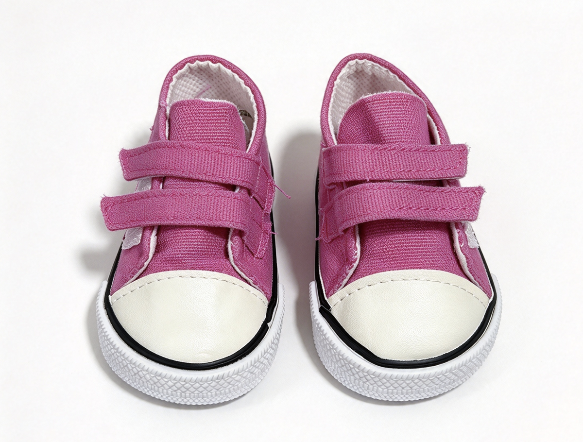 Fuchsia High Top Velcro Sneakers FOR 18'' DOLL Shoes